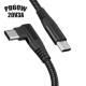 60W C To C Fast Charging Cable 1m 90 Degree Angle USB Cable 12V Single Elbow