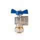 Antiwear Copper Angle Ball Valve Nickel Plating Surface Durable