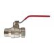 Male x Female Thread Brass Ball Valve with Lever Steel Handle and Grip