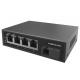 10/100M 5 Port PoE Fiber Switch With 4x10/100M RJ45 And 1x155M Uplink SC Port