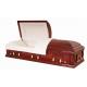 High Glossing Cherry Wood Casket Long Life Time For Cremation Star Ocean