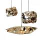 Home Decoration Metal Cage Pendant Light Stainless Hanging Chrome Finish