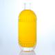 Industrial Beverage Glass Bottle with Embossed Design and Cork Round Shape