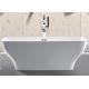 Modern Acrylic Free Standing Bathtub Single / Double Ended Tub Roll Top Thin Edge