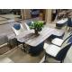 Home Use Trendy Coffee Tables 8 Piece Suit With White Chairs TV Cabinet