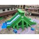 Waterproof Giant Double Water Slide Inflatable Combo Colourful For Adult
