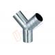 Y Style Welding 304 Stainless Steel Pipe Fittings For Pipeline Connection