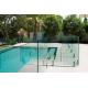 AS2208 Standard Swimming Pool Glass Fencing , Glass Panel Garden Fencing Safety