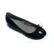 Custom / OEM / ODM Quality Fashion Comfortable Black PU Female Flat Shoes with 2cm Heels