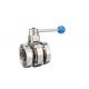 Sanitary Stainless Steel Welded Butterfly Valve Female Thread Connection