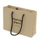 Biodegradable Custom Printed Paper Shopping Bags Durable Kraft Paper Material