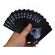 Black Poker Cards 300gsm Paper 2.5X3.5in Silk Printable High Gloss Shrink Wrapped