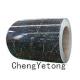 Marble Grain Color Coated Steel Sheet SMP Coating Printing Precision 0.2MM