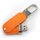 Embossing Logo PU Leather USB Flash Drive 2.0 102x25x10mm 8GB