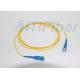 SC / UPC Simplex fiber patch cord single mode for FTTH Network , Customized Length