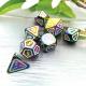 Solid Colorful Metal Dice Set Electric Sword Craft Dragon And Dungeon