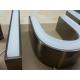 IP65 Custom Laser Cut Metal Signs 50mm Depth RoHs Certified