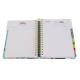 OPP Agenda Organizer Planner Notebook Laminated Spiral Bound OPP 8 Inches X 9.5 Inches