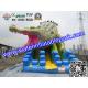 Commercial Crocodile Inflatable Slide , Inflatable Water Slide For Rental