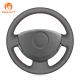 Hand Sewing Stitching Artificial Leather Steering Wheel Cover for Renault Clio 2 2001-2005 Dacia Sandero 2008-2012