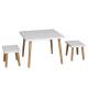 60cm Width 30kg Bamboo And Hard Wood Legs  Children Table And Chairs Set