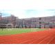 Stadium Synthetic Rubber Track Waterproof , Durable Track And Field Rubber Runway