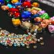 colorful crystal beads sewing beads crystal stone with metal claw setting