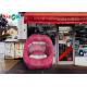 Tarpaulin Custom Inflatable Products Pub Music Party Inflatable Mouth Model Decoration