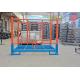 Heavy Duty foldable pallet cages In Warehouse Space Saving blue and orange