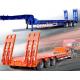 Heavy duty Low Bed Trailer 3 axle 60 ton to 100 tons anti rust chassis surface