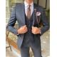 45% Wool Blue Tuxedo Suit