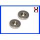 Powerful Countersunk Neodymium Magnets , Customized Size Countersunk Pot Magnet