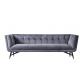 Solid Wood Frame Living Room Sofa With Synthetic Leather