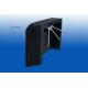Black Color Turnstile Gate Systems Cold Rolling Iron Painted Housing
