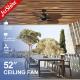 Low Noise Decorative Tropical 5 Blades Ceiling Fan Large Airflow Energy Saving