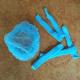 Blue Bouffant Clip Cap Disposable Surgical Hair Net Cap