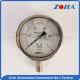 Oil Industry Stainless Steel Pressure Gauge With Aluminum Black Pointer