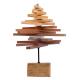 wooden rotating tree Christmas building block decoration desktop Christmas ornaments