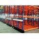 Durable Push Back Pallet Racking Systems , Gravity Roller Heavy Duty Pallet Shelving