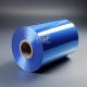 80 μm opaque blue MOPP release film, for food packaging, lamination, tapes labels, industrial applications,