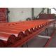 Sand Conveyor Belt Roller Fixed And Horizontal , Rubber Coated Idler Rollers