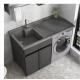 Waterproof Sunscreen Grey Wash Basin Cabinet Zero Formaldehyde