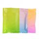 Food Grade Snack 3 Side Sealed Bags Zipper Gradient Color Rainbow Colorful
