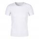 6XL Round Neck Sports T Shirts Cotton Polyester 160gsm White Color No Pilling
