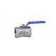 Small Flange Floating Type Ball Valve 1 Piece / 2 Piece Forged Ball Valve DIN