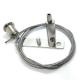 Hanging Use Brass Plated Nickel Cable Gripper Brass Nickel Plated Grip Lock Cable Grippers