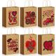 Custom Logo Valentine's Day Type Love Gift Packaging Shopping Paper Bags for Brands