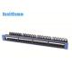 24 Port Network Patch Panel 1U 19 Inch CE ROHS ISO 9001 Certification