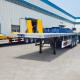 Tri Axle Trailer 40/45/48 Ft Flatbed Trailer for Sale in Mauritius Port Louis