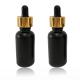 High End Cosmetic Packaging Bottle Black Tincture Bottle Leakage Proof